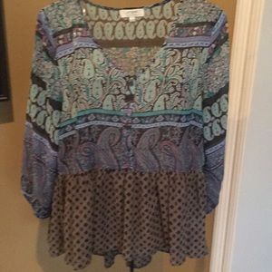 Women's Multicolor Bohemian Top